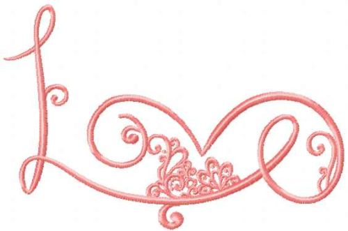 Just love free embroidery design
