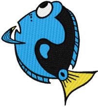 Thinking Dory embroidery design