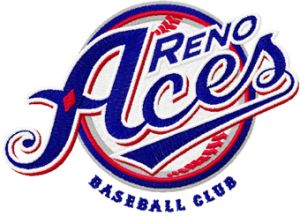 Reno Aces Baseball Club logo embroidery design