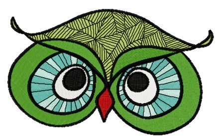Autumn forest owl 2 machine embroidery design