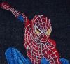 Pillow with Spiderman embroidery design