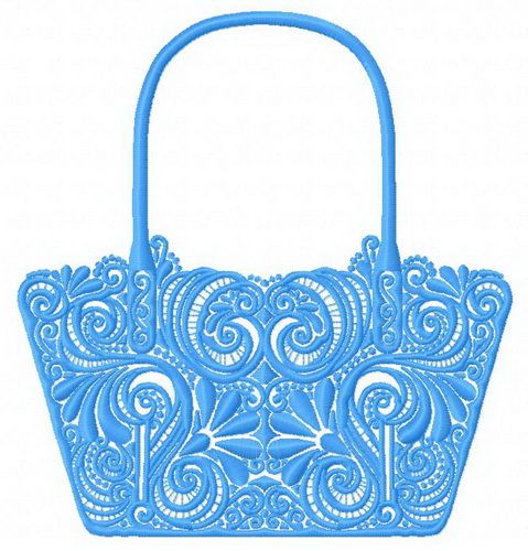 Stylish handbag 2 machine embroidery design