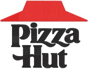 Pizza Hut logo 2026 embroidery design