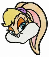 Lola bunny head embroidery design