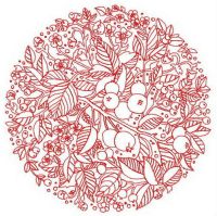 Fruit decoration 2 embroidery design