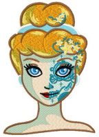 Fancy Cinderella embroidery design