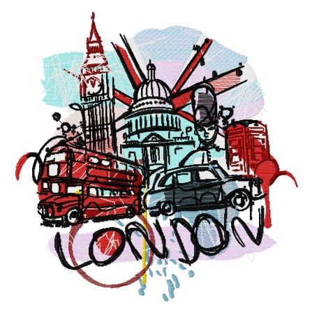 London 8 machine embroidery design