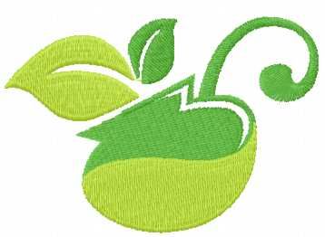 green pot free embroidery design 5