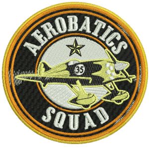 Aerobatics Squad embroidery design
