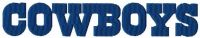 Dallas Cowboys wordmark logo embroidery design