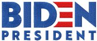 Biden President embroidery design