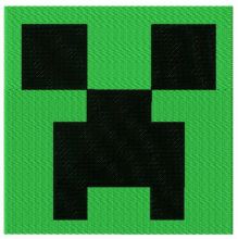 Minecraft Creeper embroidery design