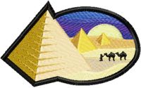 Egypt embroidery design