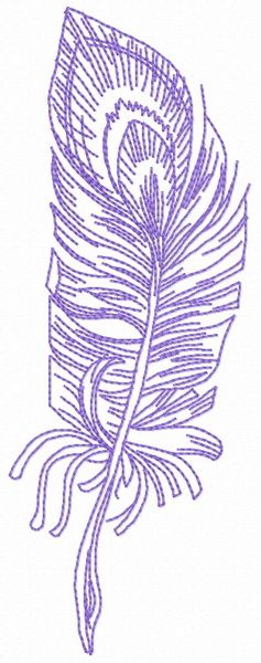 Feather 45 machine embroidery design