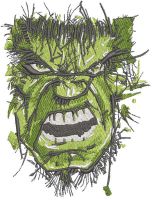 Incredible Hulk art embroidery design