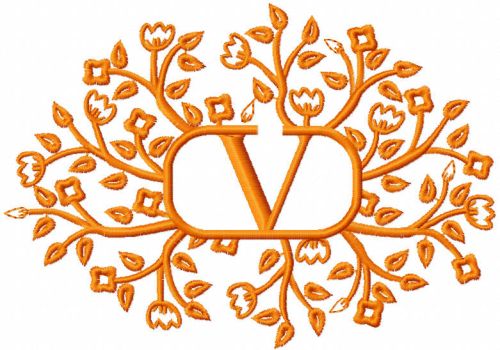 Valentino vintage logo free embroidery design