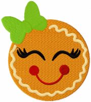 Gingerbread smile free embroidery design