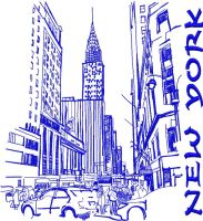 New York 3 embroidery design
