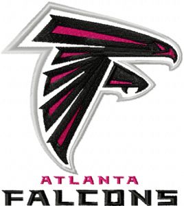 Atlanta Falcons Logo embroidery design