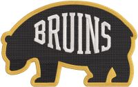 Boston Bruins alternate bear logo embroidery design