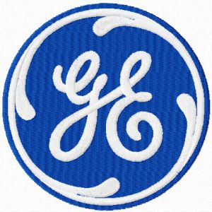 General Electric logo embroidery design