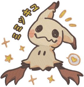 Spooky Cute Anime embroidery design