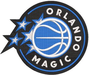 Orlando Magic primary logo 2025 embroidery design