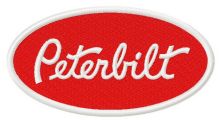 Peterbilt logo embroidery design