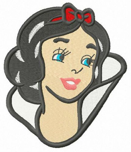 Young Snow White machine embroidery design