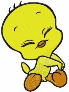 Tweety I'm Cute embroidery design