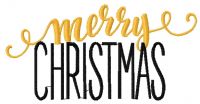 Merry Christmas 12 embroidery design