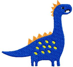 Cute Dino free embroidery design 2
