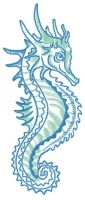 Combat sea horse 2 embroidery design