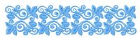 Flower border embroidery design