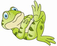 Rest after dinner embroidery design