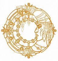 Indian moon 4 embroidery design