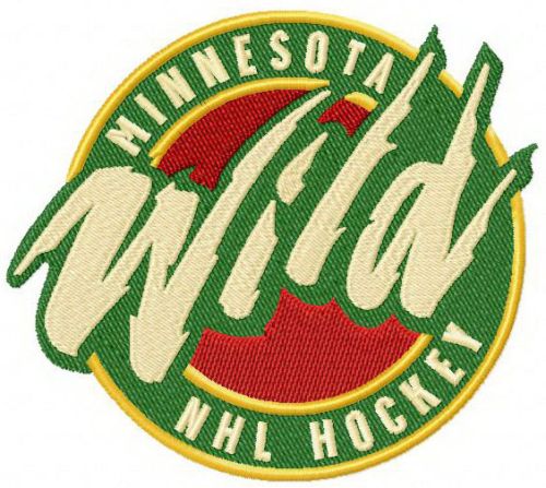 Minnesota Wild alternative logo machine embroidery design