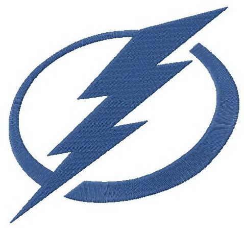 Tampa Bay Lightning logo machine embroidery design