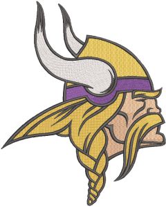 Minnesota Vikings Logo embroidery design