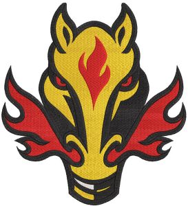 Calgary Flames Alternative logo 2022 embroidery design
