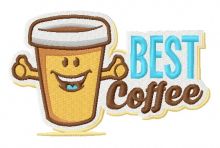 Best coffee embroidery design