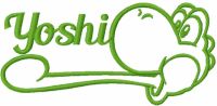 Funny Yoshi embroidery design