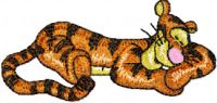 Tigger Sleep embroidery design