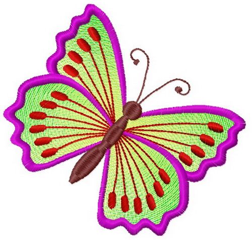 Butterfly 5 machine embroidery design