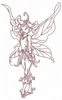 Daisy fairy 3 embroidery design