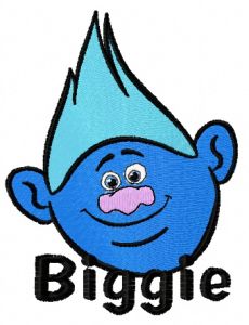 Biggie embroidery design