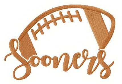 Oklahoma Sooners fan logo machine embroidery design