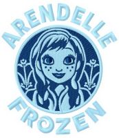 Arendelle Frozen embroidery design