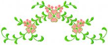 Flower pattern embroidery design