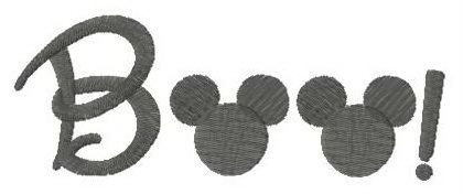 Mickey Boo machine embroidery design